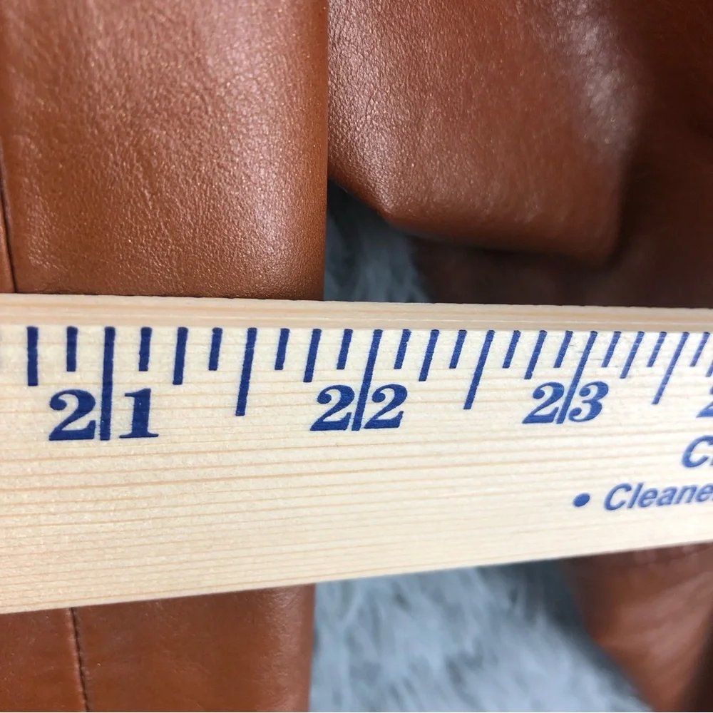 Fantastic International Jacket Mens 44 Vintage Fashions Leather Brown Button